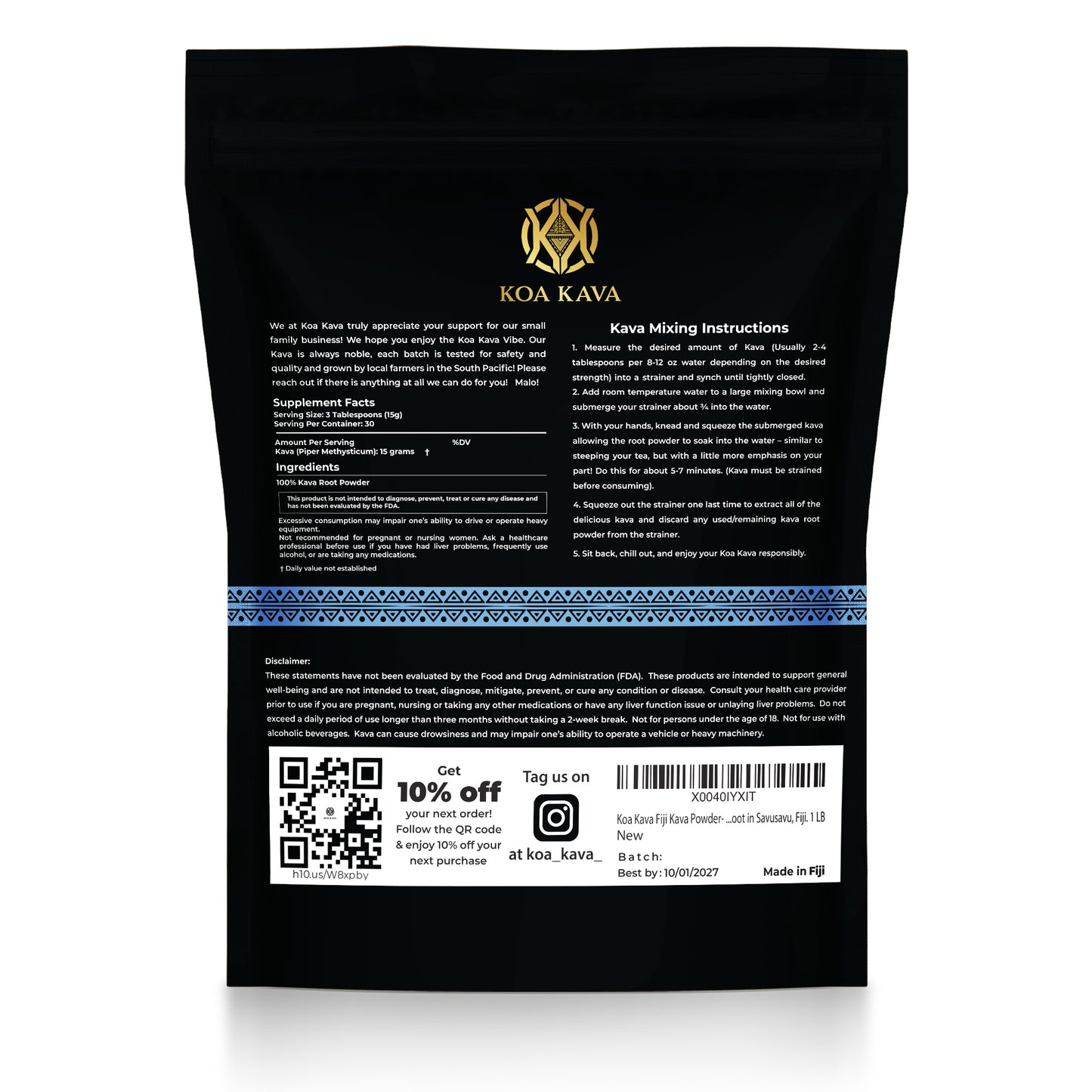 Premium Fijian Waka Kava