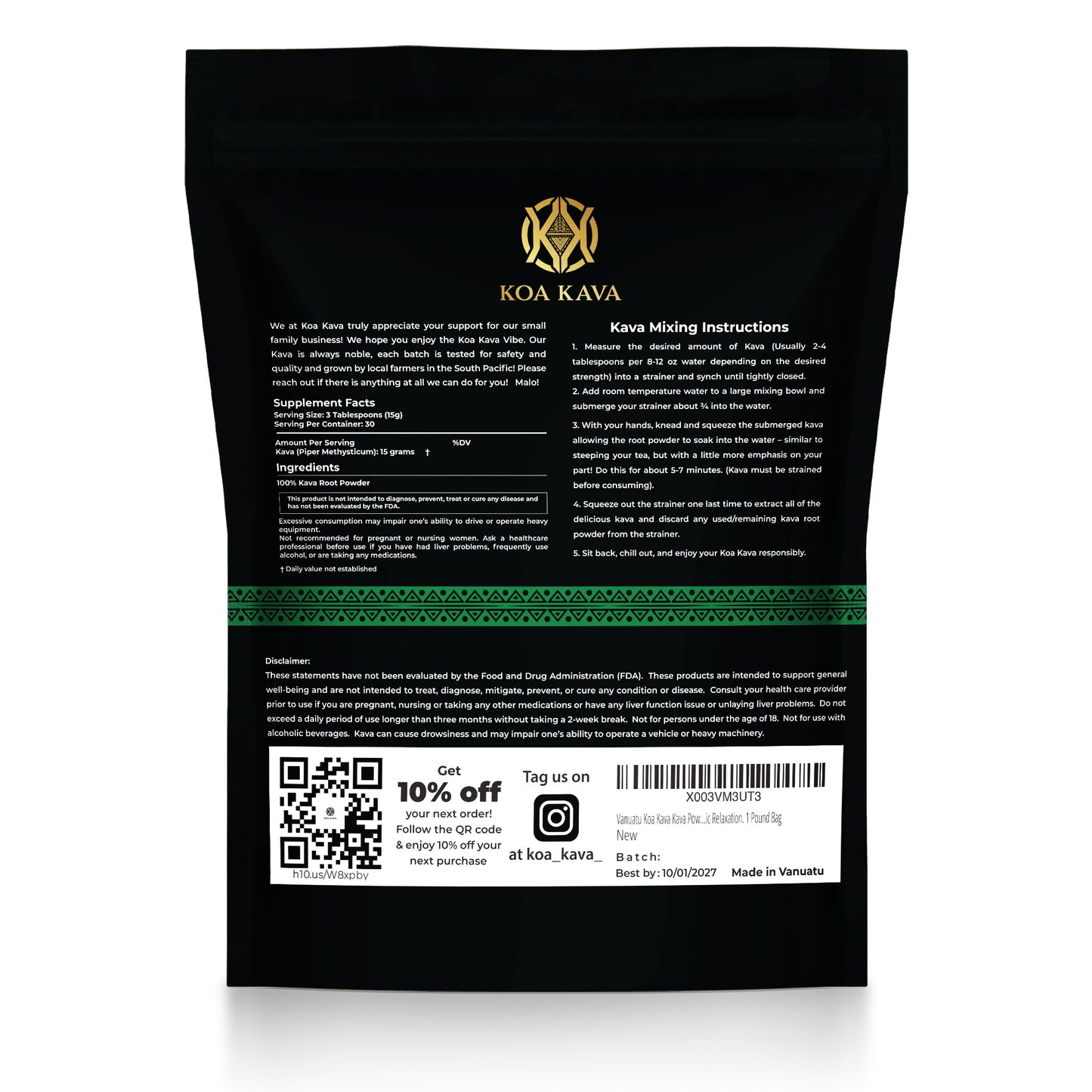 Vanuatu Waka Premium Kava
