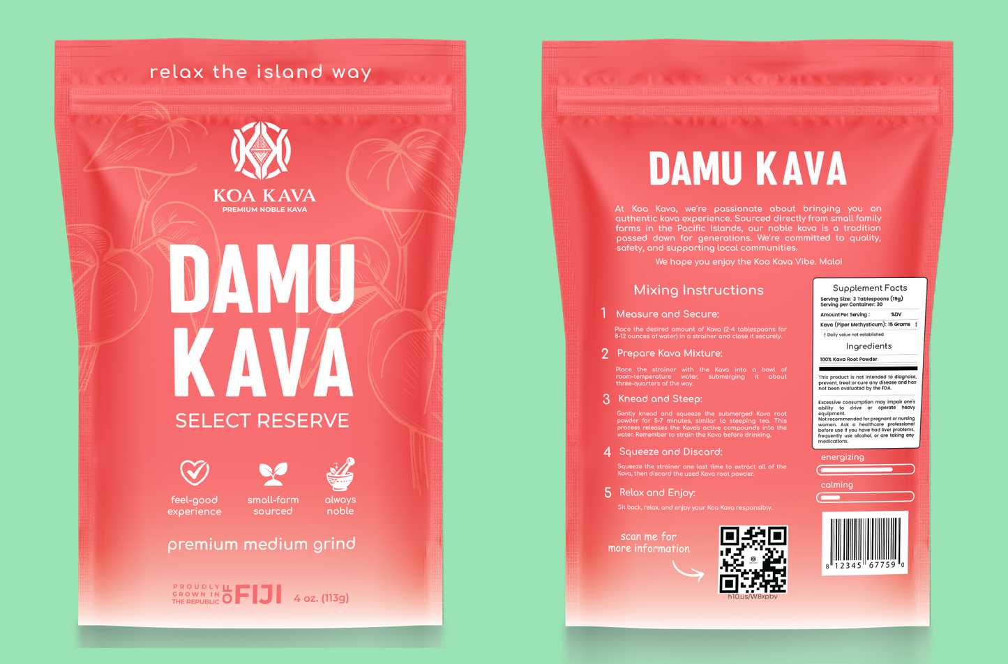 Damu Fijian Kava – Rare, Strong, Heady Variety – Limited Batch