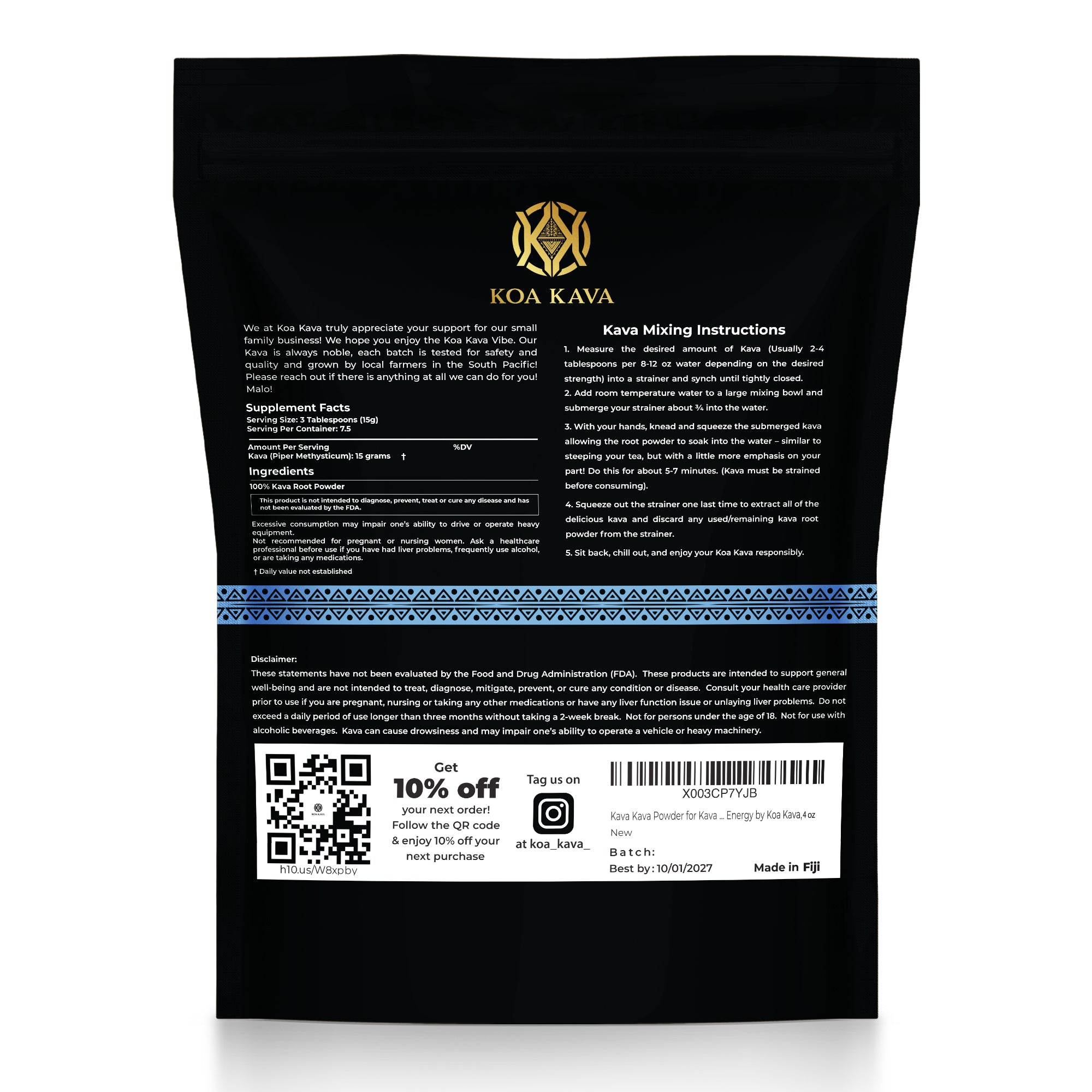 Sample Pack - Premium Tongan, Vanuatu, and Fiji Kava – Koa Kava